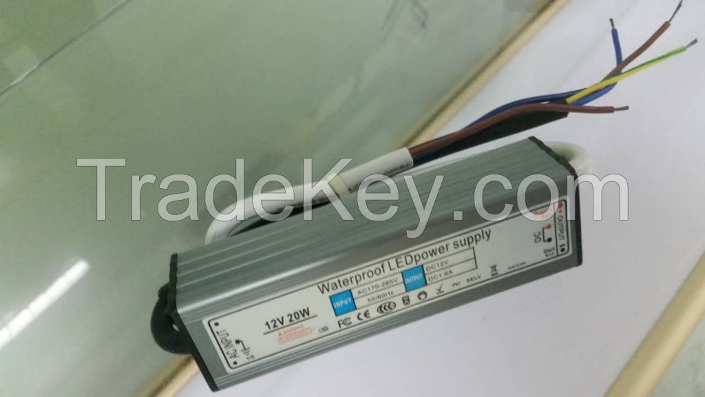 FS-12V-20W LED Switching Power Supply (Water-Proof)