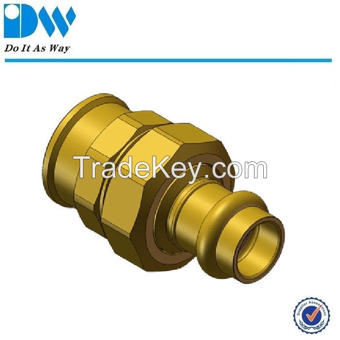 brass press pipe fittings couplings