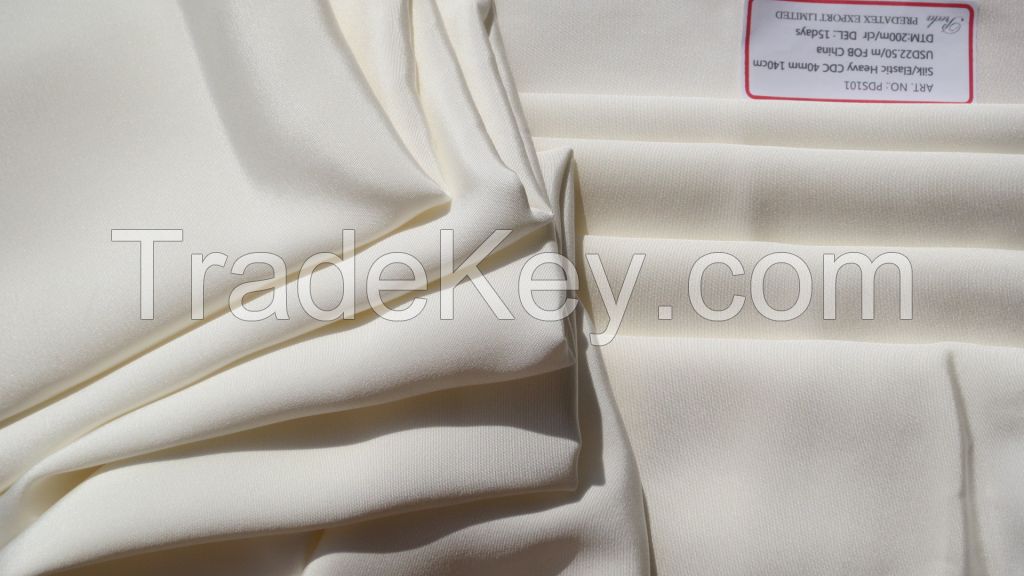 100%silk heavy elastic satin fabric 19mm 140cm best silk fabric