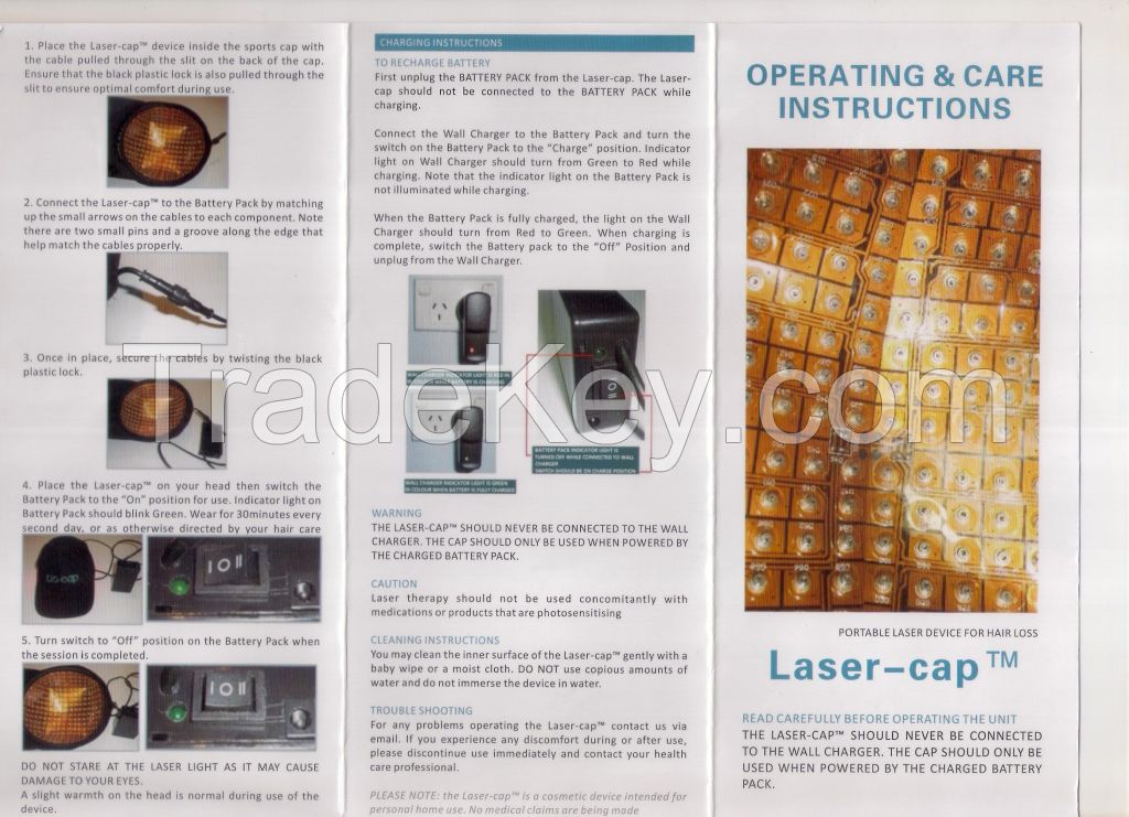 Laser Hair Cap With Alloy Case. 144 Laser Diodes.Hair Loss Growth Treatment