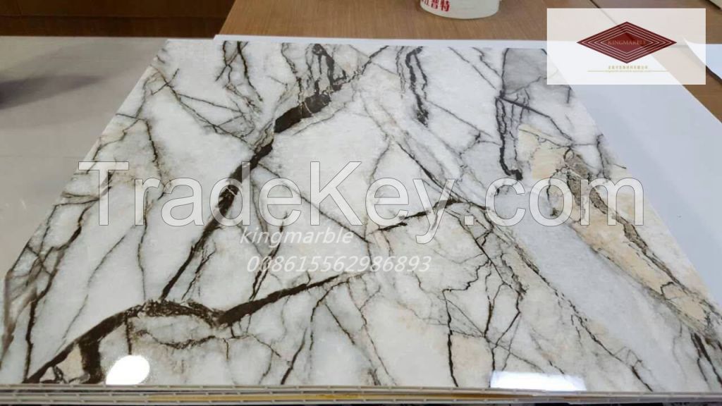 The new decoration materials pvc marble wall panel for interior wall decoration