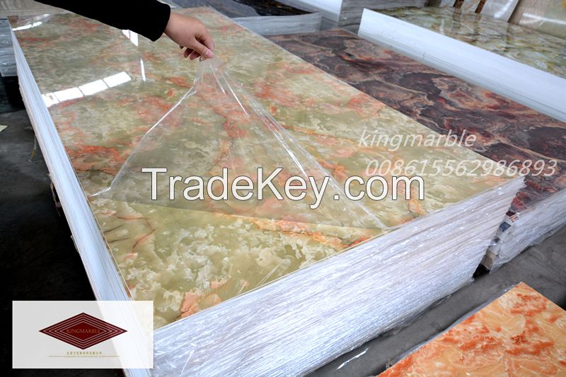 The new decoration materials pvc marble wall panel for interior wall decoration