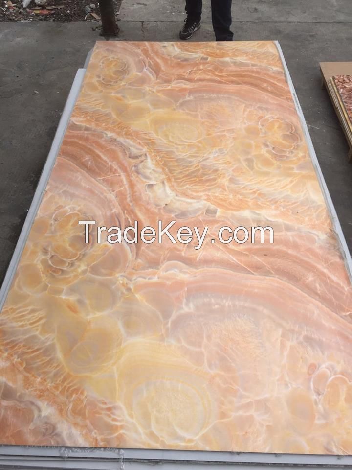 PVC faux marble sheet manufacturing supplier with high quality KINGMARBLE