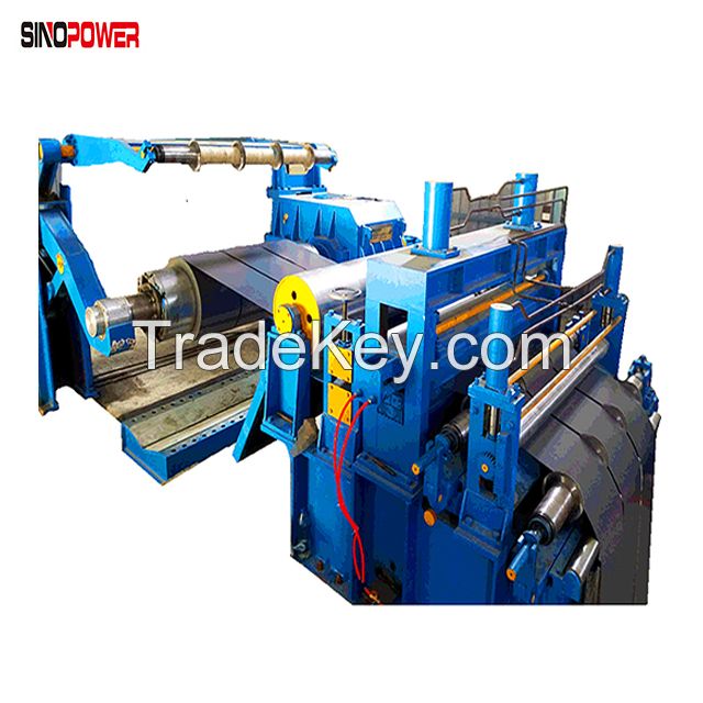 Metal coil strip and sheet coil slitting line