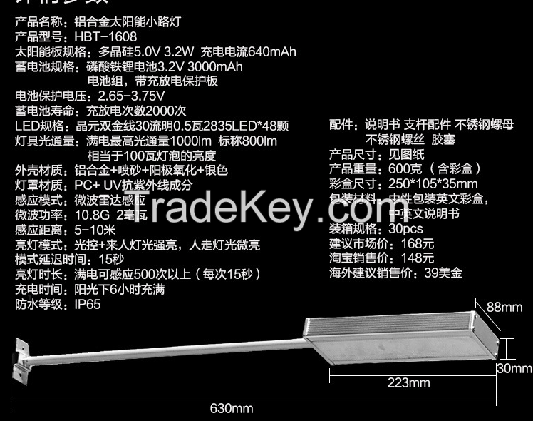 Solar LED Light HBT 1608