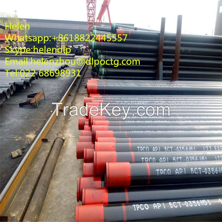 Oil drilling equipment seamless steel pipe/API 5CT petroleum casing steel J55 K55 N80 seamless in oilfield