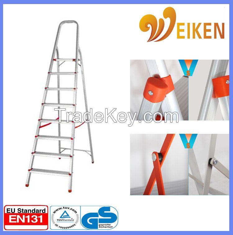 8 foot commercial household aluminum step ladder