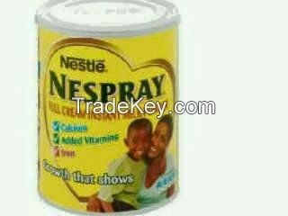 Nespray fortified instant full cream milk powder by nestle