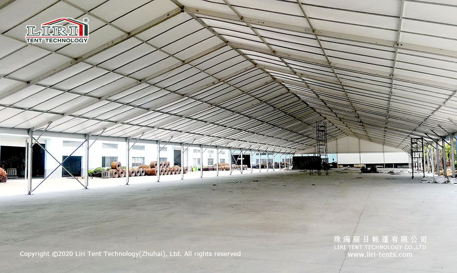 25x100m Temporary warehouse tent for normal storage waterproof wind resistant