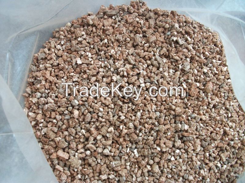 Raw vermiculite, expanded vermiculite