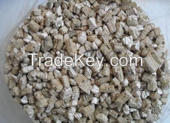 Raw vermiculite, expanded vermiculite