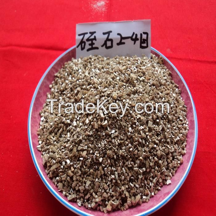 Raw vermiculite, expanded vermiculite