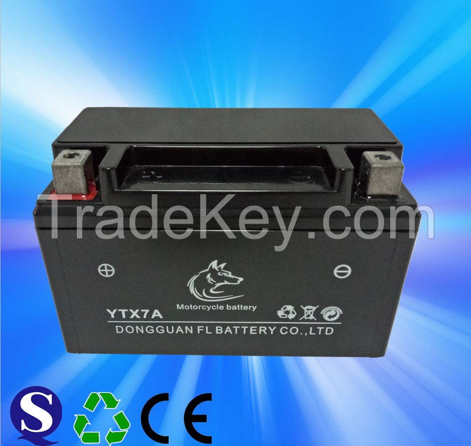 Manufacturer 12v 7ah Motorcycle Battery Lead Acid Motorcycle Battery With Low Price