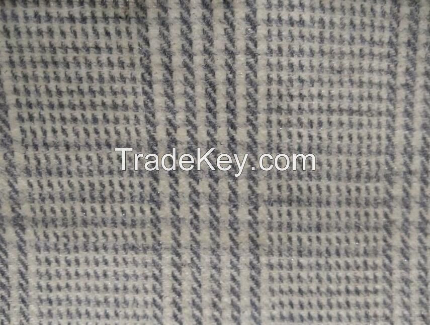 Vogue woven houndstooth woollen fabric 50%wool