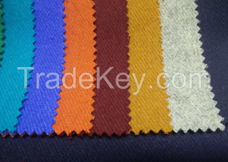 Classical style woven twill woollen fabric 50%wool