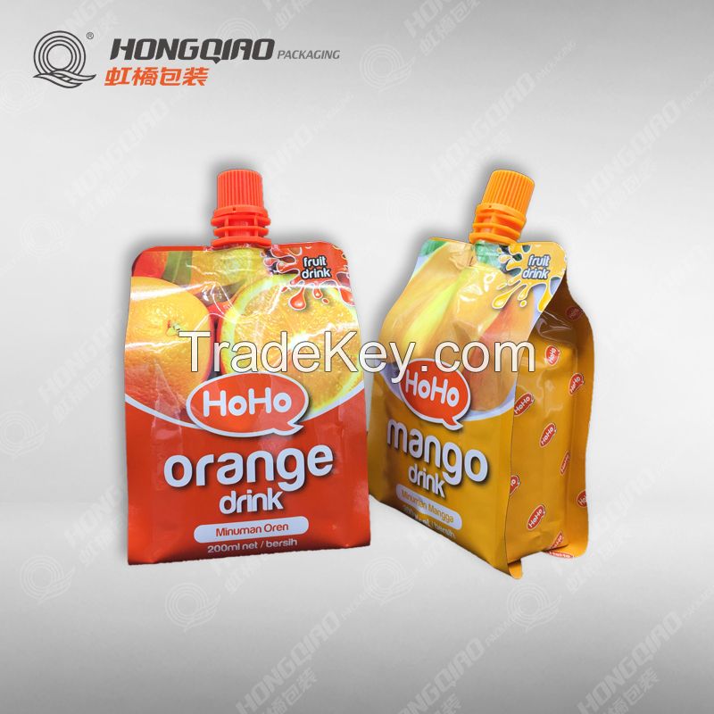 Spouted Stand up pouch for fruit juice