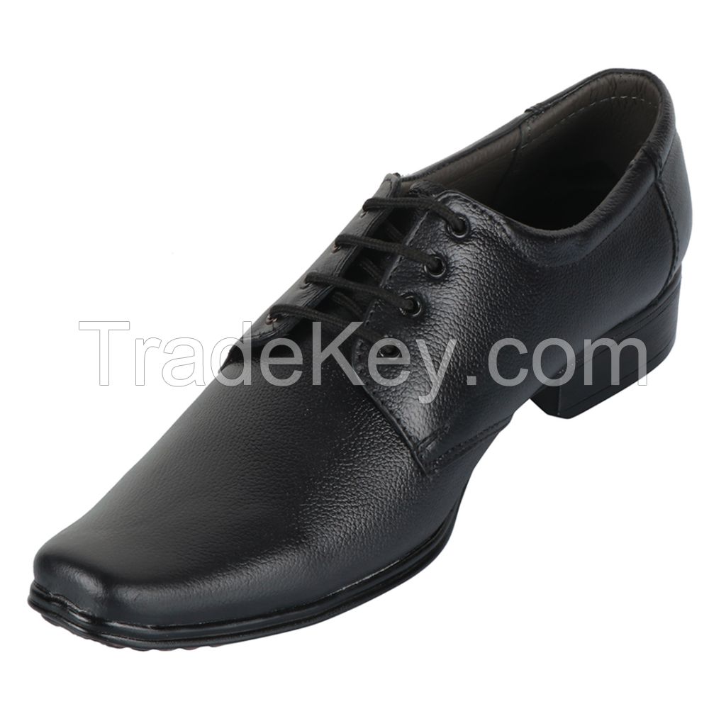 IZAPO Man's Black Formal with Laces Sharp shoes