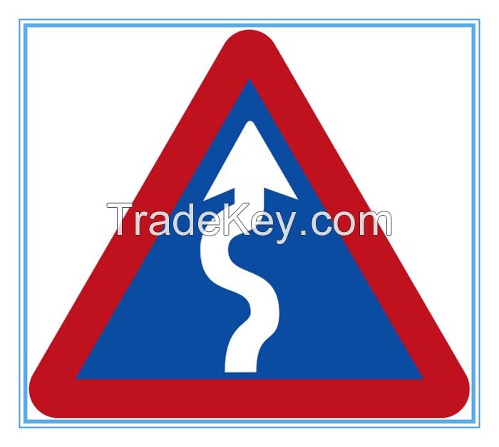 Botswana road traffic series of bends sign, Botswana road traffic series of bends signal