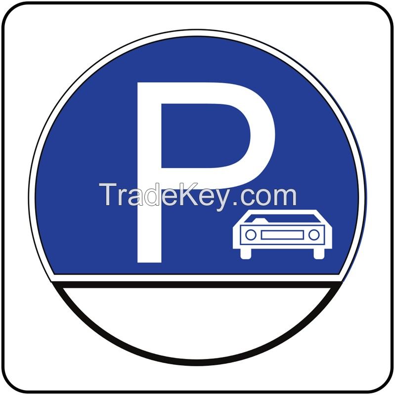 Brunei road pay parking sign, Brunei road traffic pay parking signal