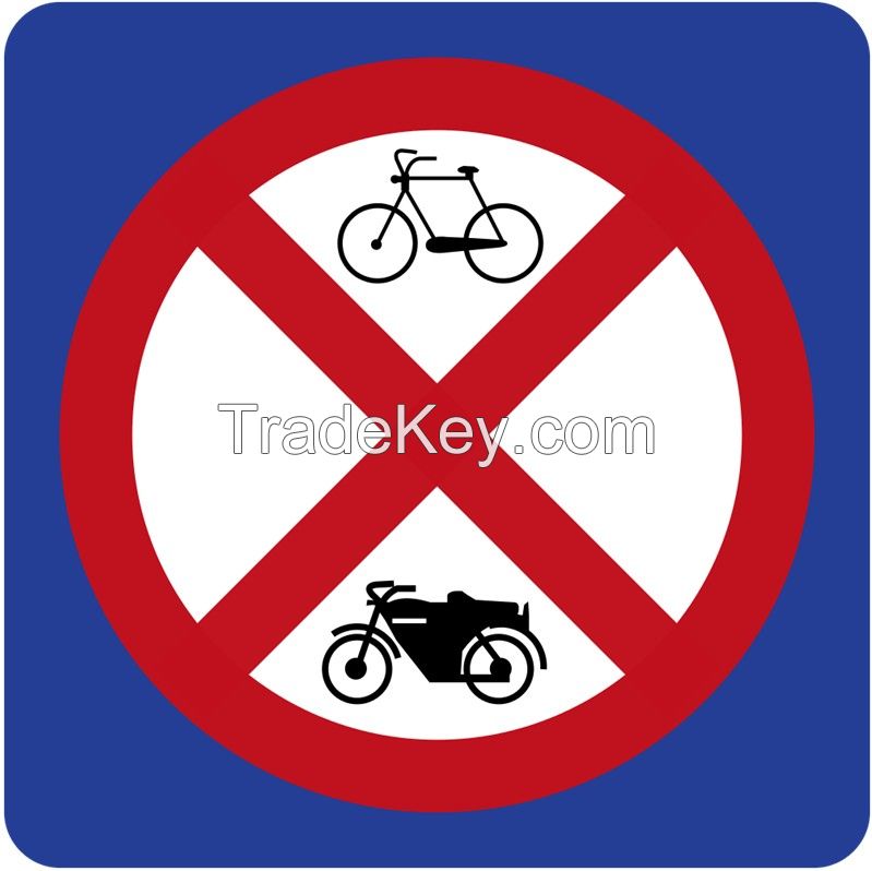 Brunei road no parking bicycles and motorcycles sign, Brunei road traffic no parking bicycles and motorcycles signal