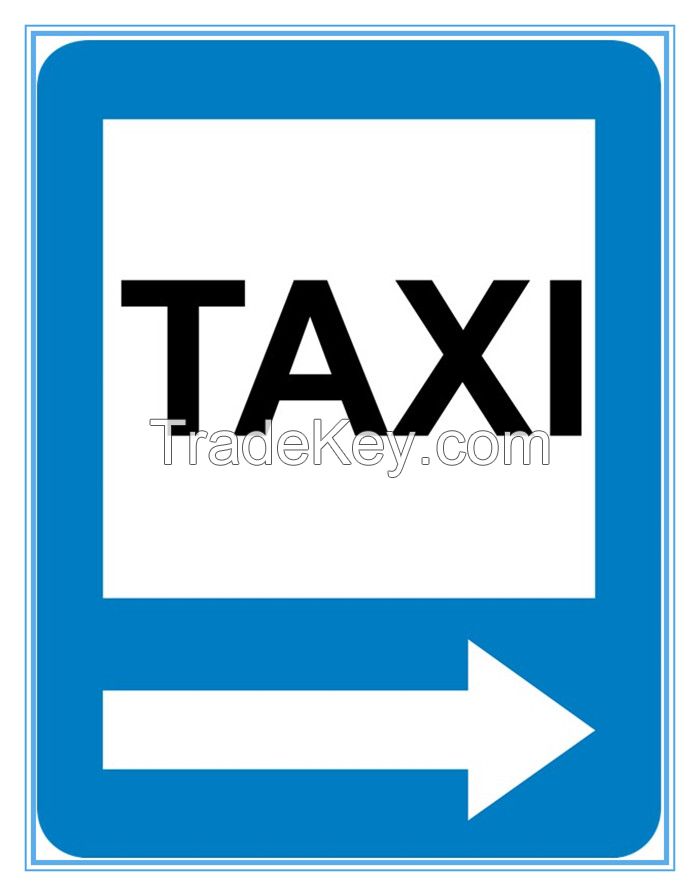 Colombia road traffic taxi parking sign, Colombia road traffic taxi parking signal