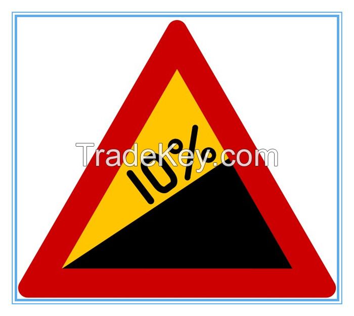 Greece road traffic warning sign, Greece road traffic warning signal