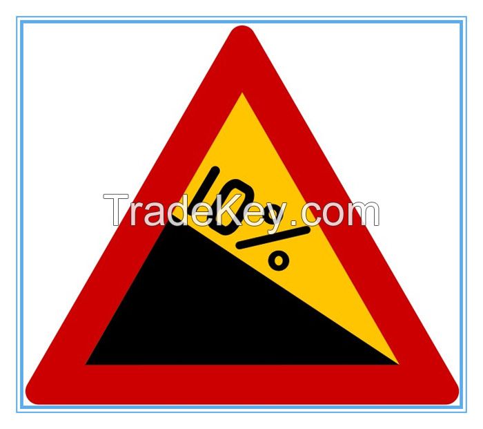 Greece road traffic warning sign, Greece road traffic warning signal