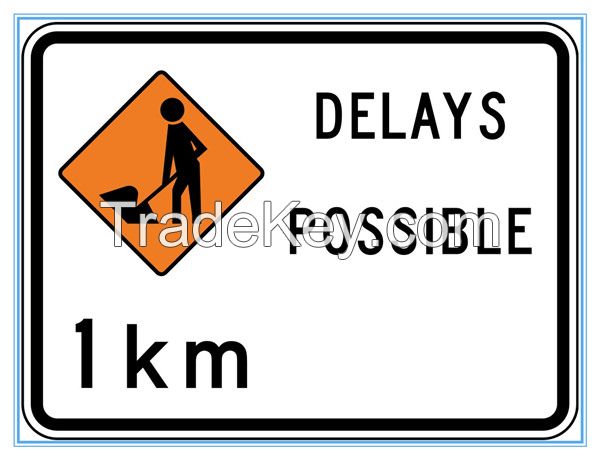 New Zealand road traffic temporary warning sign, New Zealand road traffic temporary warning signal
