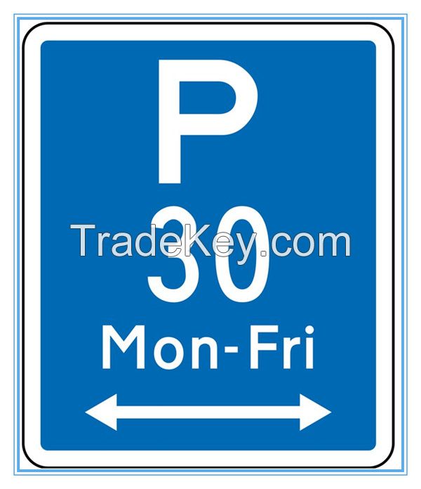 New Zealand road traffic parking sign, New Zealand road traffic parking signal