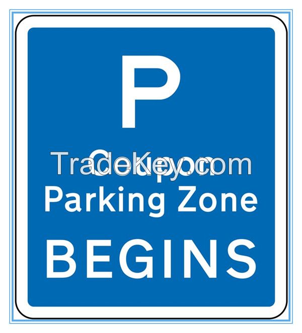 New Zealand road traffic class-restricted parking sign, New Zealand road traffic class-restricted parking signal