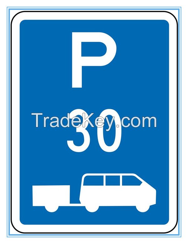 New Zealand road traffic shuttle parking limit sign, New Zealand road traffic shuttle parking limit signal
