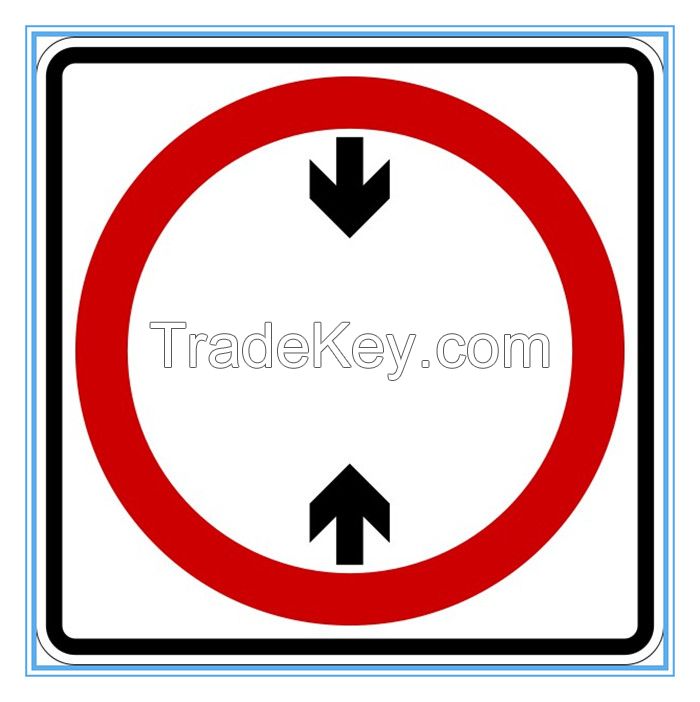 Mexico road traffic maximum restriction sign in Spanish, Mexico road traffic maximum restriction signal in Spanish