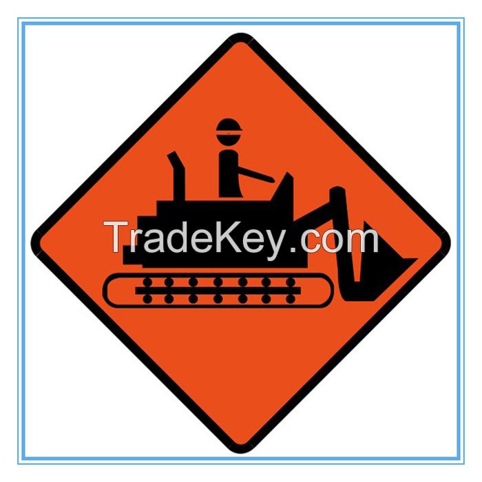 Singapore road traffic heavy equipment sign, Singapore road traffic heavy equipment signal