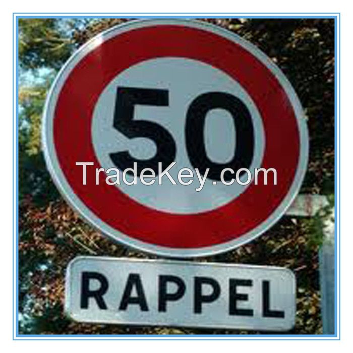 France road traffic speed limit sign, France road traffic speed limit signal