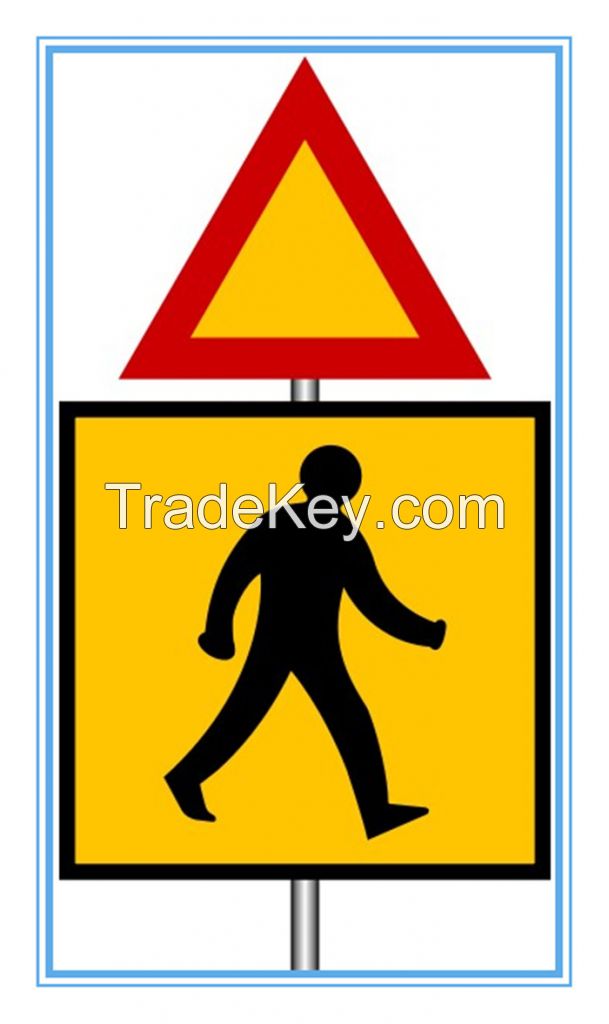 Zimbabwe road traffic pedestrian sign board, Zimbabwe road traffic pedestrian signal board