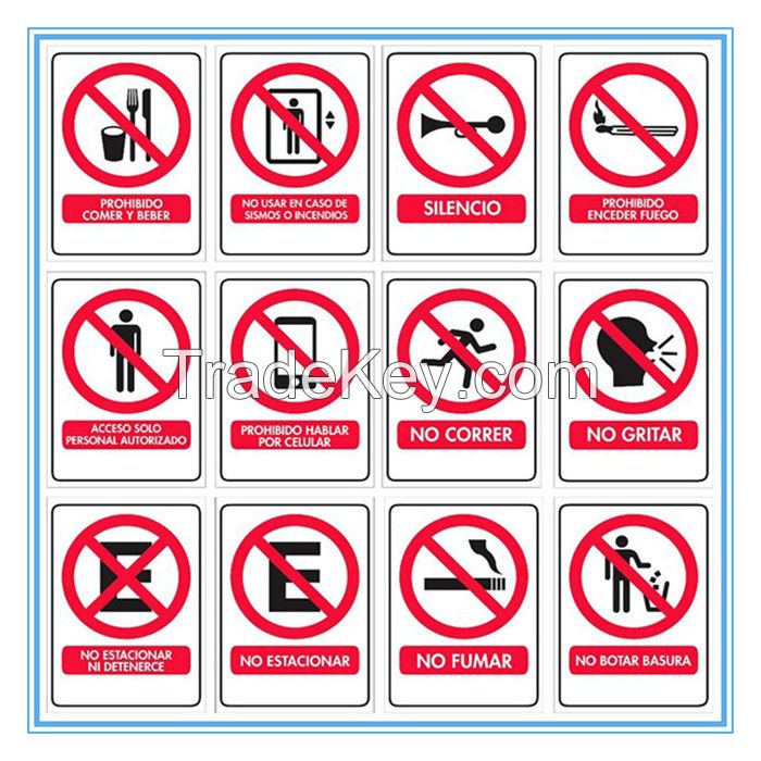Chile road traffic ban signs, Chile road traffic ban signals