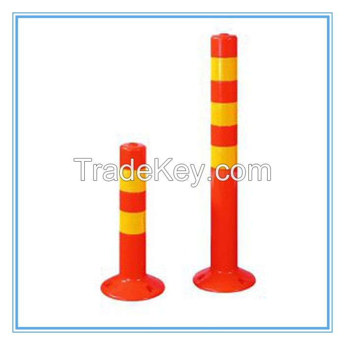 PE flexible elastic warning posts, PE flexible elastic warning bollards