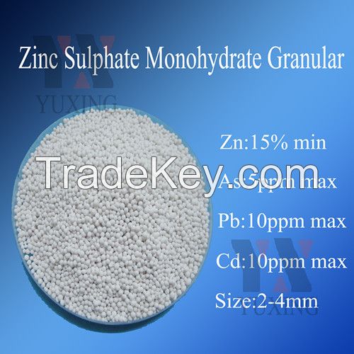 15% Granular Zinc Sulphate Heptahydrate