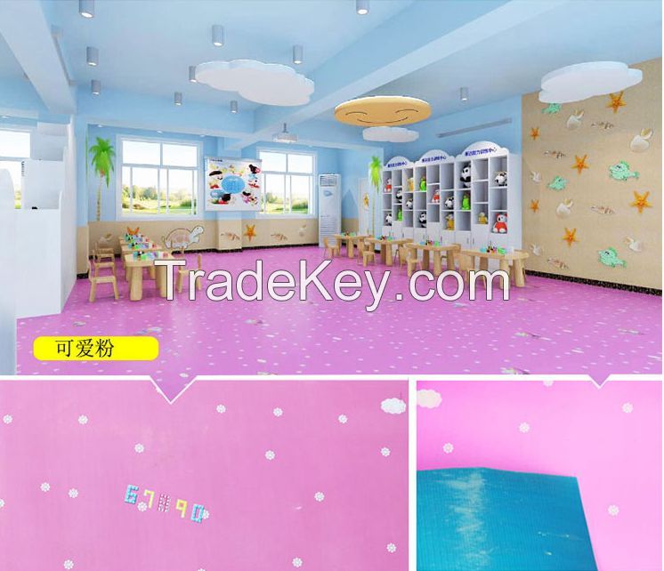 ISO 9001 hot sell Iraq home decoration pvc flooring plastic vinyl sheet for sale