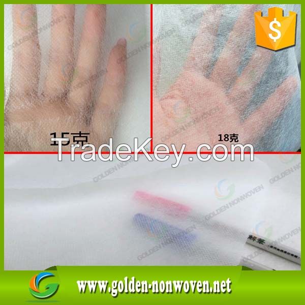 soluble white pp spunbond non woven fabric/Top Level PP Non woven