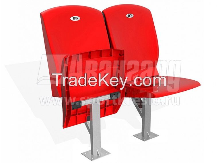 Tip-up stadium chair