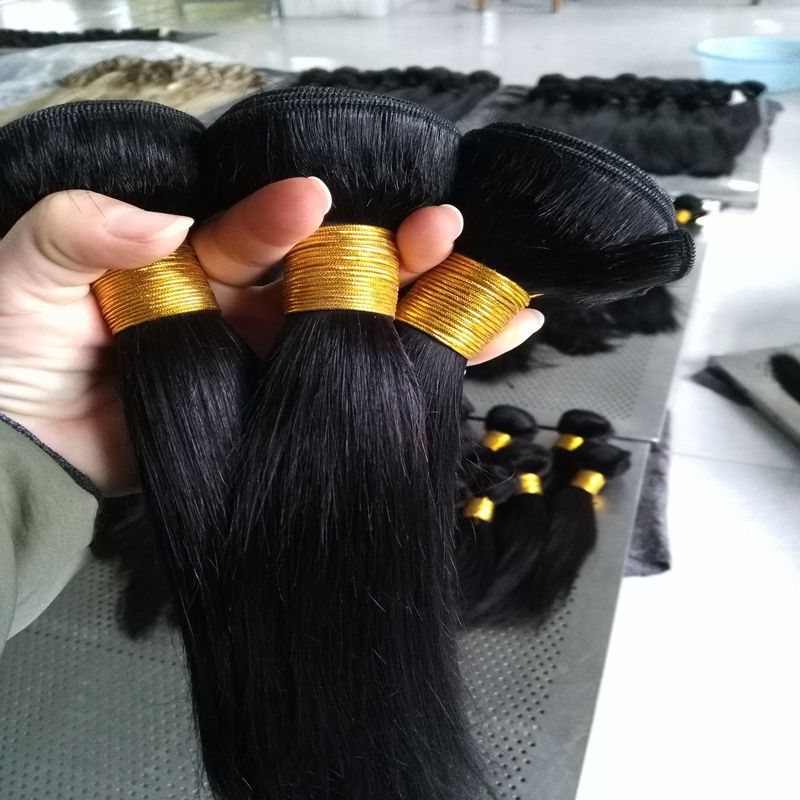 wholesale price top quality virgin brazilian hair extensions natural color human hair weave
