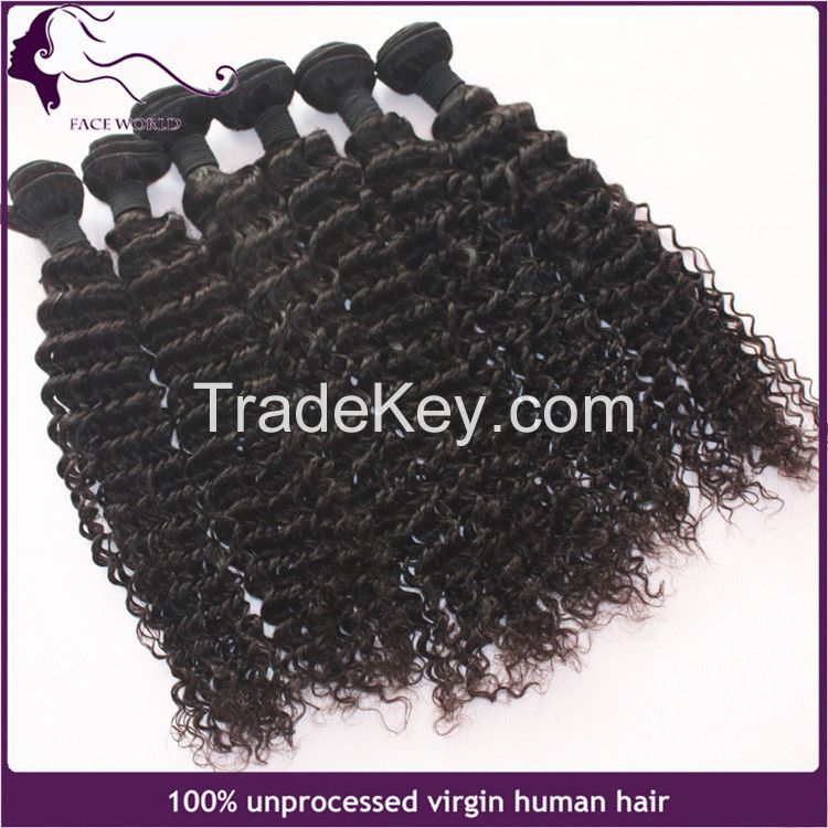 Faceworld hair wholesale deep wave virgin remy brazilian hair