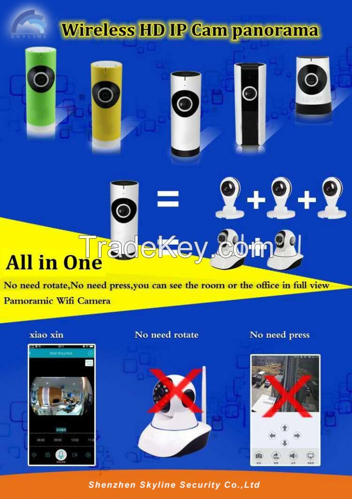 Wholesale Factory Direct Sale 720P 1.0 Megapixel 180 degree Panoramic cctv wireless camera price