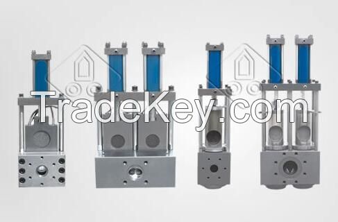 hydraulic screen changer for plastic extrusion pipe blow machine