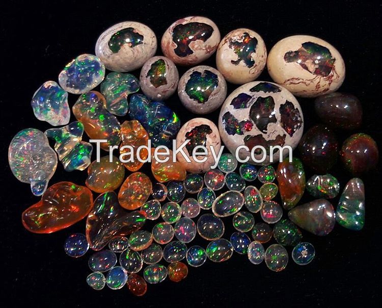 0.5-20 Carat Mixed Galaxy Opals - 5 Count Parcel