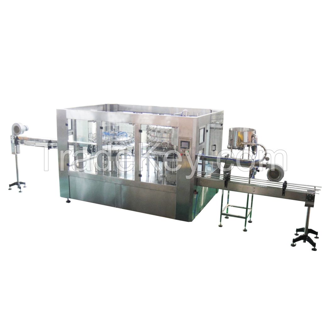 Washing, filling capping machine (for 200ml to 2000ml bottles)