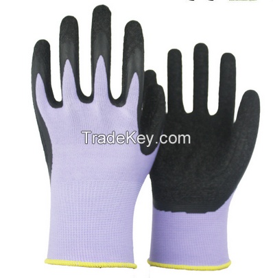 Cheap 13 Gauge Knitted Polyester Liner Dipping Latex Glove
