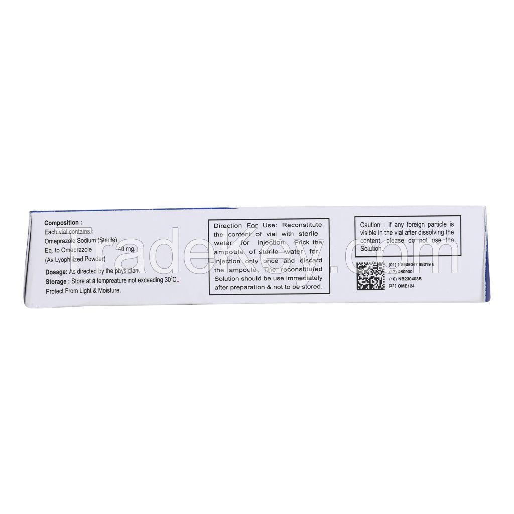 Omepra 40 (Omeprazole for injection 40 mg)