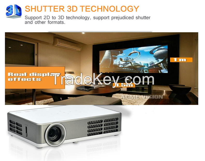 Hot sale 1080P projector/LCD projector/mini projector support wifi, android os